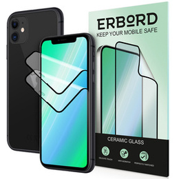 2x Гибридное керамическое стекло ERBORD для iPhone XS Max