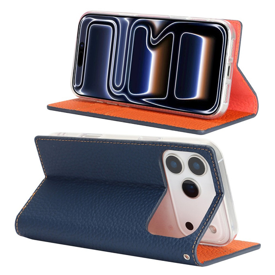 Чохол з клапаном Litchi Skin Grain для iPhone 17 Pro