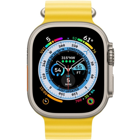 Силиконовый ремешок Apple Watch Ultra 49mm, Yellow