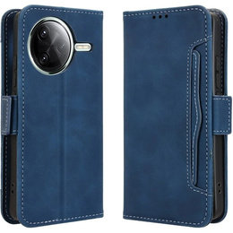 Футляр з клапаном для Xiaomi Poco F7 Pro, Card Slot, темно-синій