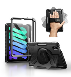 Чехол Dexnor 360° с ремешком и держателем стилуса для iPad mini 8.3" 2021 (6-е поколение) / iPad mini 8.3" 2024 (7-е поколение)