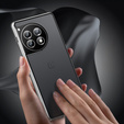 Чехол для OnePlus 12 5G, Magnetic Dual Glass, серебряный