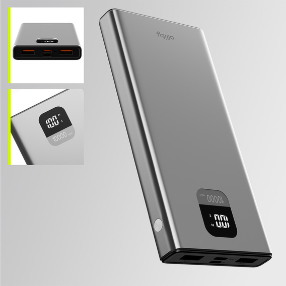 Allity Power Bank APB-100 PD QC 22,5 Вт 10000 мАг Сірий – Надійне джерело енергії в компактному форматі