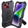 Броньований чохол для iPhone 14, Metal Kickstand, чорний