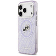 Чохол Karl Lagerfeld IML Glitter Karl & Choupette Heads Logo MagSafe для iPhone 17 Pro
