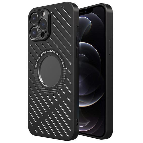 Чехол R-JUST RJ57 для iPhone 12 Pro Max, бронированный, для MagSafe, чёрный