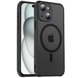 Чохол MagSafe для iPhone 15 Plus, Hybrid Matte Lens Pro, чорний