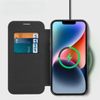 Откидной чехол для iPhone 14 Pro Max, RFID Wallet MagSafe CamShield, чёрный