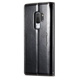 Флип-кейс CASEME для Samsung Galaxy S9+ Plus, Waxy Textured, чёрный