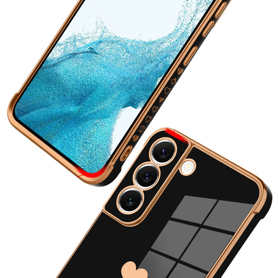 Чехол до Samsung Galaxy S22, Electro heart, чёрный