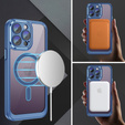 Чехол для iPhone 14 Pro, ERBORD Impact Guard, MagSafe, синий