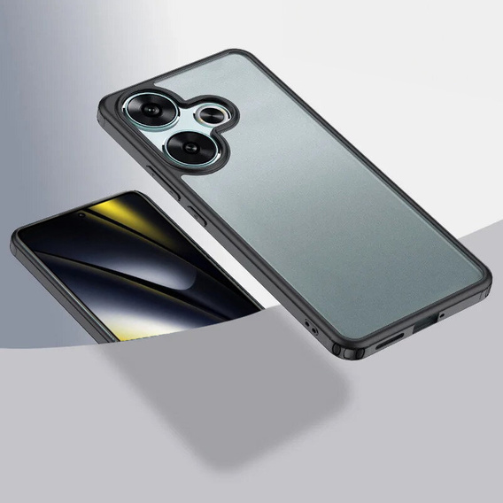 Чoхол до Xiaomi Poco F6, Fusion Hybrid, чорний