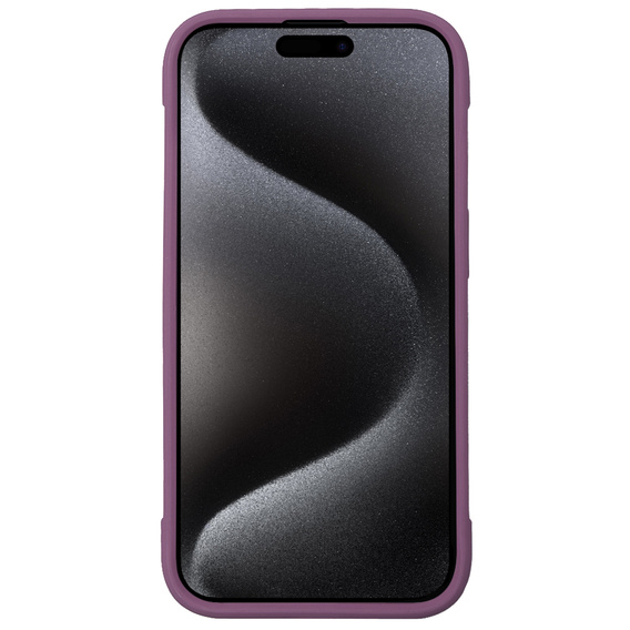 Чехол для iPhone 15 Pro, ERBORD Armor Mag, бордовый