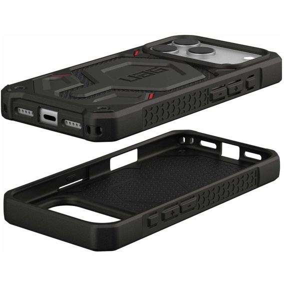 Чохол Urban Armor Gear для iPhone 17 Pro Max, Monarch Pro Kevlar MagSafe, кевларовий, чорний