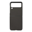 Чехол Carbon Fiber для Samsung Galaxy Z Flip 3, Black