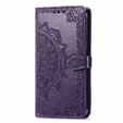 Чохол-книжка для Infinix Hot 40i, Mandala, фіолетовий