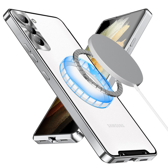 Захисний чохол для камери Samsung Galaxy S21 FE 5G, CamShield MagSafe, прозорий / сріблястий