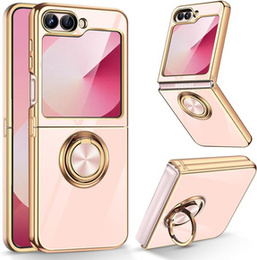 Чoхол до Samsung Galaxy Z Flip7 FE / Z Flip6, Electro Ring, рожевий
