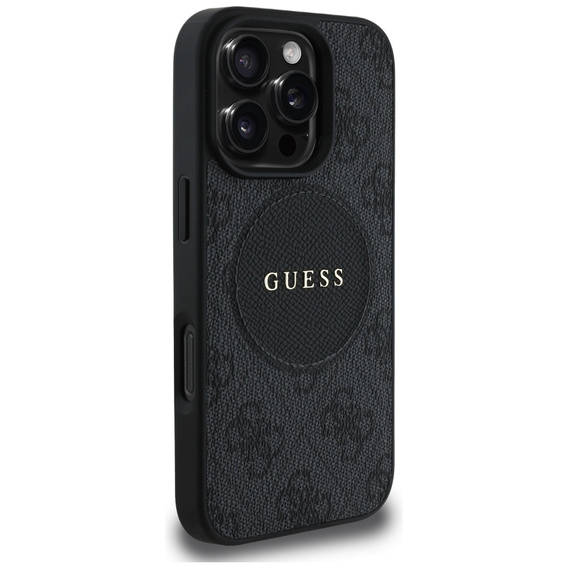 Чехол Guess 4G Circle с классическим логотипом, для MagSafe для iPhone 16 Pro