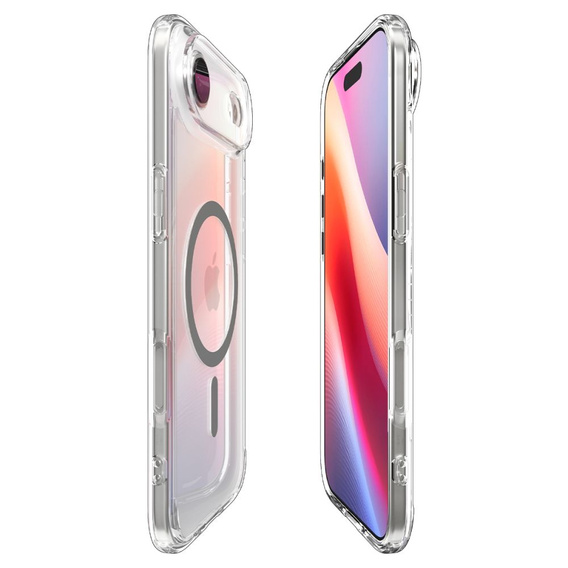 Spigen Ultra Hybrid MagSafe чохол для iPhone Air, прозорий/графітовий