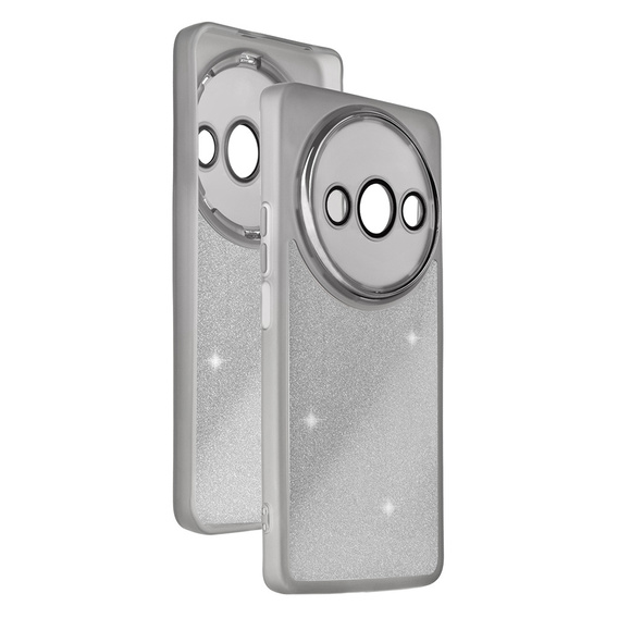 Чехол до Xiaomi Redmi A3, Glittery Powder, чёрный
