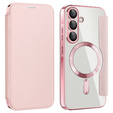 Откидной чехол для Samsung Galaxy A26, RFID Wallet MagSafe CamShield, розовый