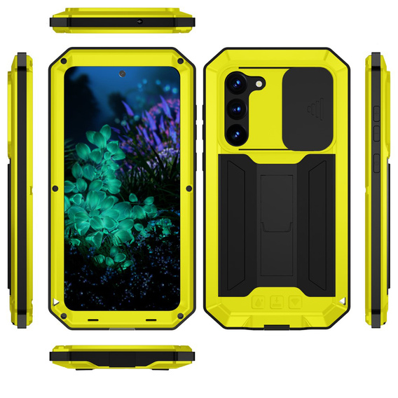 Броньований чохол для Samsung Galaxy S23 Plus, R-JUST CamShield Slide, жовтий