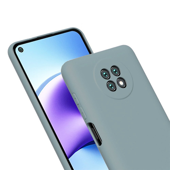 Чoхол до Xiaomi Redmi Note 9T 5G, Silicone Lite, лавандово-сірий