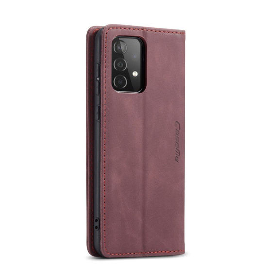 Чехол CASEME для Samsung Galaxy A52 / A52s, Leather Wallet Case, бордовый