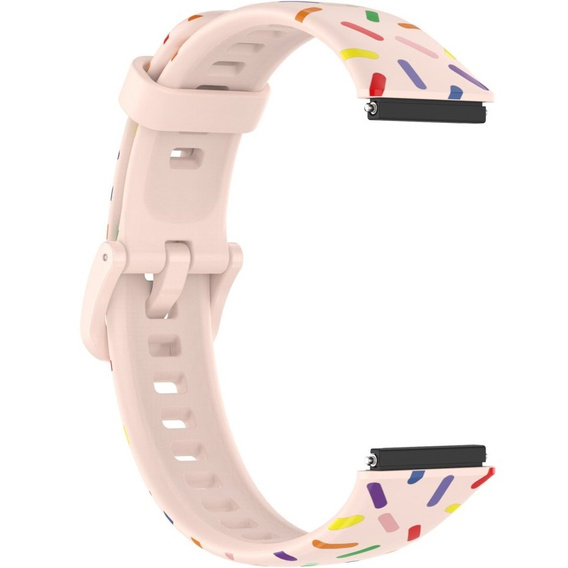 Силиконовый ремешок для Huawei Band 7, Pink / Colorful