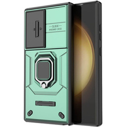 Чохол для Samsung Galaxy S24 Ultra, KickStand Camera Lens, зелений