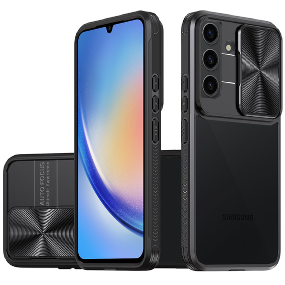 Чoхол до Samsung Galaxy A34 5G, Slide Camera, чорний