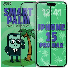 Закаленное стекло 5D Full Glue Smart Palm для iPhone 15 Pro Max