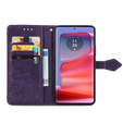 Чохол-книжка для Motorola Edge 50 Pro, Mandala, фіолетовий