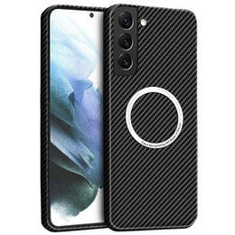 Чехол до Samsung Galaxy S22 Plus, Magsafe Slim Carbon, чёрный
