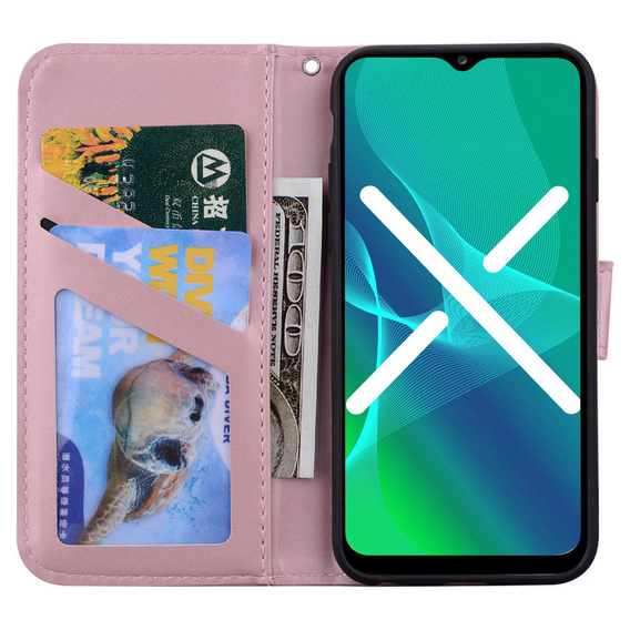 Чехол Wallet до Motorola Moto E20/E30/E40, Bunny, Pink