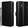 Откидной чехол для Nothing Phone 2, Crazy Horse Wallet, чёрный
