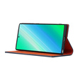 Шкіряний чохол для Samsung Galaxy S23, ERBORD Grain Leather, темно-синій