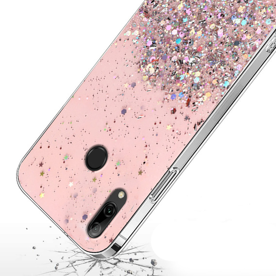 Чoхол до Huawei P Smart 2019, Glittery, рожевий