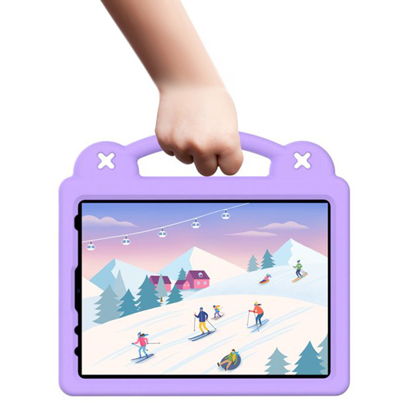 Детский чехол для iPad 10.9 2022 10 Gen, Cute Patterns, с подставкой, фиолетовый