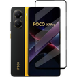3D загартоване скло для Xiaomi Poco X7 Pro 5G, чорна рамка