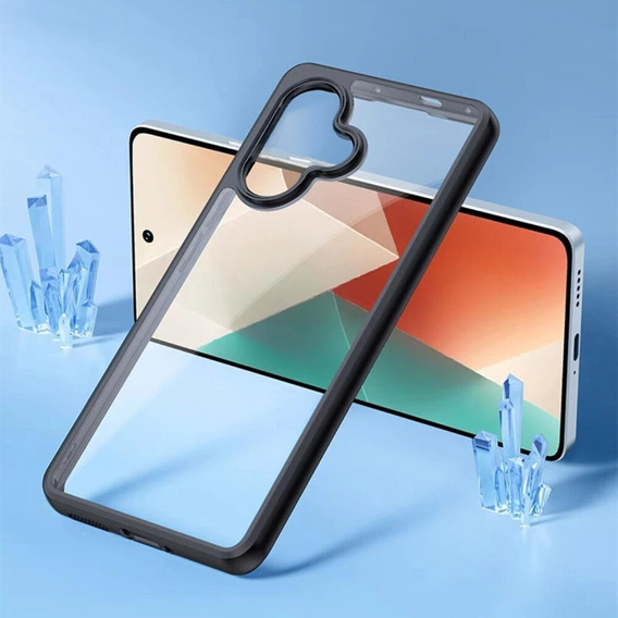 Чехол до Xiaomi Poco F6, Fusion Hybrid, чёрный