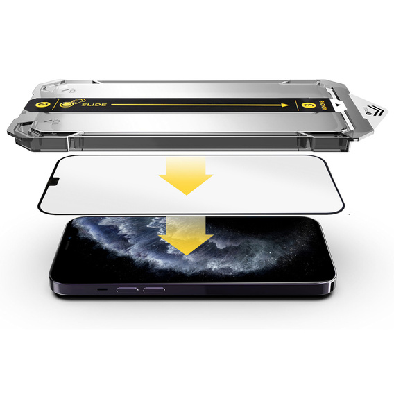 2x Скло захисне загартоване для iPhone X / XS / 11 Pro, ERBORD Easy App Full Screen Protector