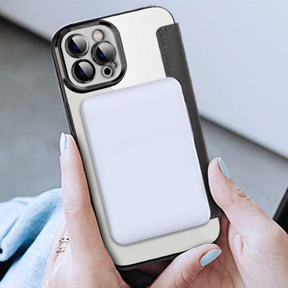 Откидной чехол для iPhone 12 Pro Max, RFID Wallet MagSafe CamShield, чёрный