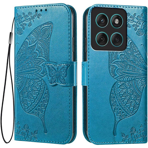 Чохол-книжка для Motorola Moto G86 5G, Butterfly, м'яти