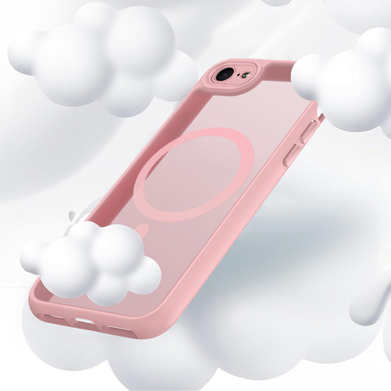 Чохол для iPhone 16E, для MagSafe, ERBORD Matt Case, чорний + захисне скло