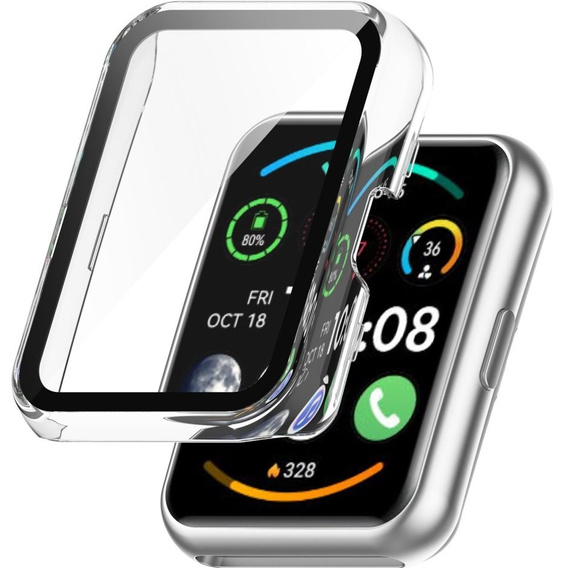 Чехол 2 в 1 + закаленное стекло для Huawei Watch Fit / Fit SE, прозрачный