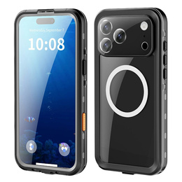 Чохол для iPhone 17 Pro Max, водонепроникний IP68, SHELLBOX MagSafe, чорний