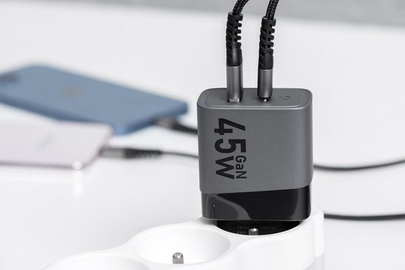 Forcell Зарядное устройство USB-C 3A 45W PD QC 4.0 - White