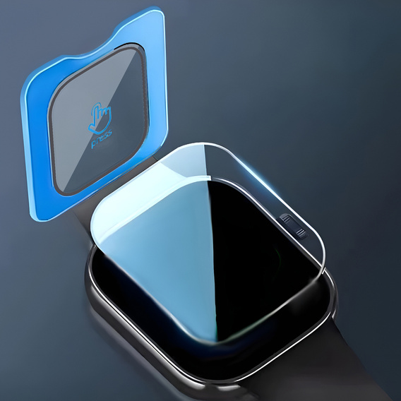 2x закаленное стекло с монтажной рамкой ERBORD для Xiaomi Redmi Watch 5 Active